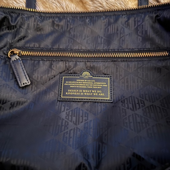 KURT GEIGER Recycled Union Jack Shopper Tote Bag in Black - Picture 6 of 6